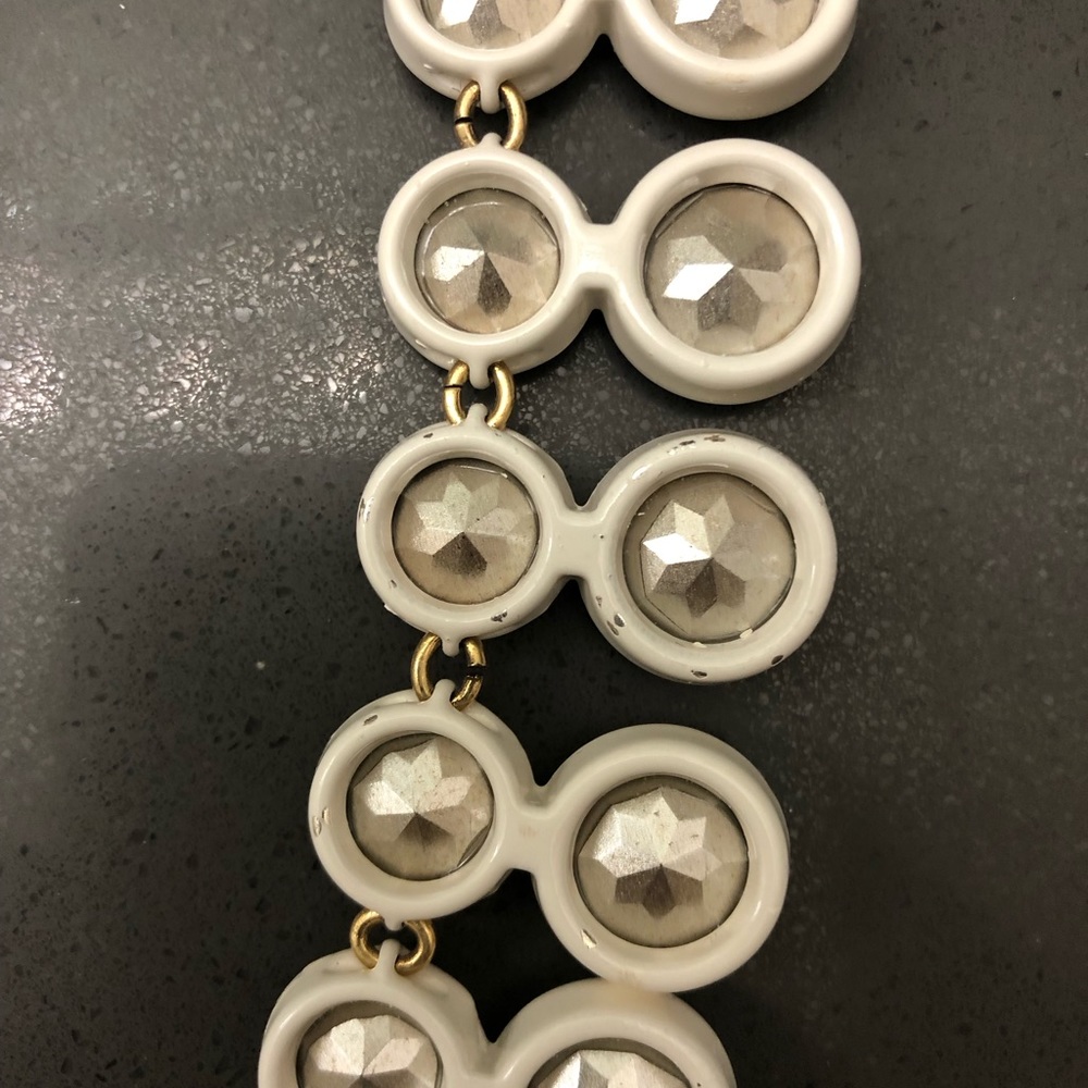 J. Crew Crystal Double Drop Necklace - Picture 9 of 10